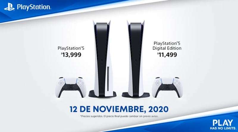 Precio de la PlayStation 5 en México
