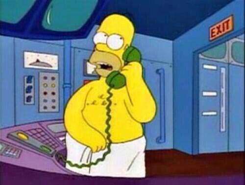 Hable más fuerte que tengo una toalla, Homero Simpson