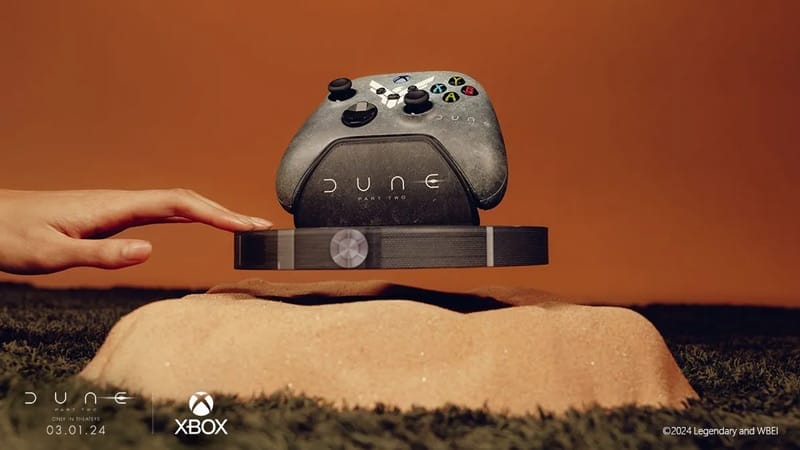 Control flotante de Xbox inspirado en Dune