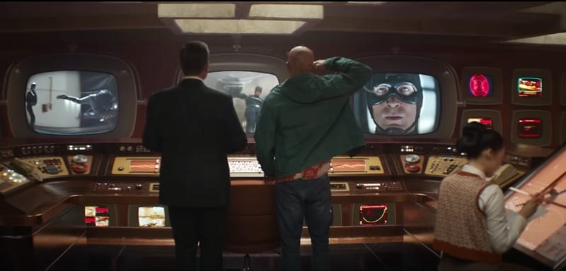 Trailer Deadpool & Wolverine, se muestra la TVA y en una pantalla al Capitán América.