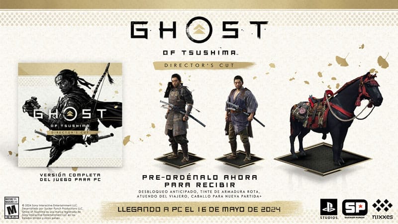 Ghost of Tsushima: Versión del Director para PC, preorden