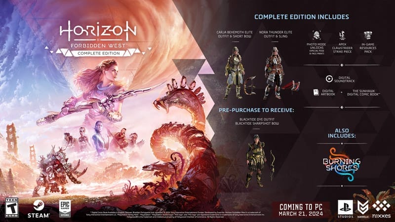 Horizon Forbidden West Complete Edition para PC