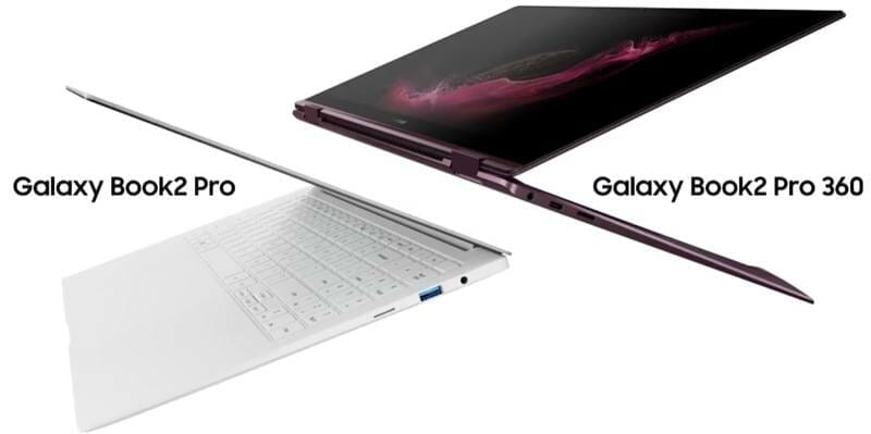 Laptops Galaxy Book-2 pro y modelo 360