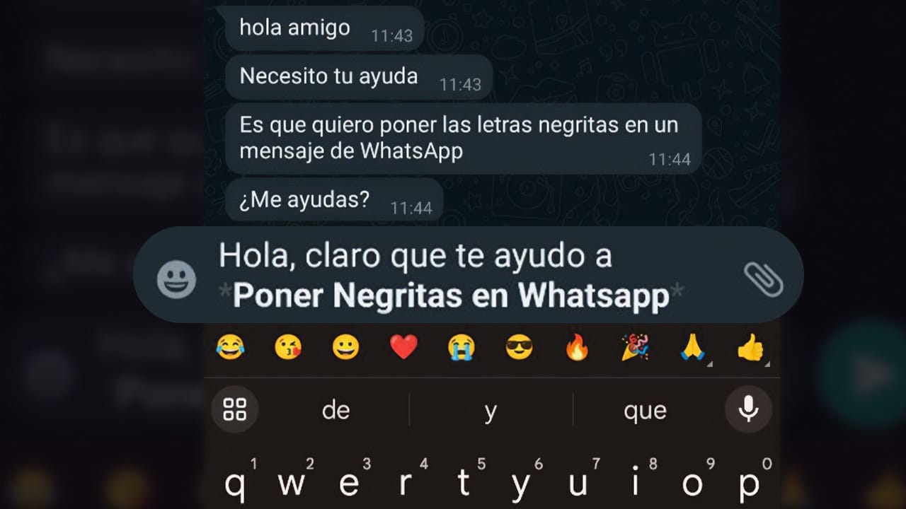 Cómo poner Negritas en WhatsApp