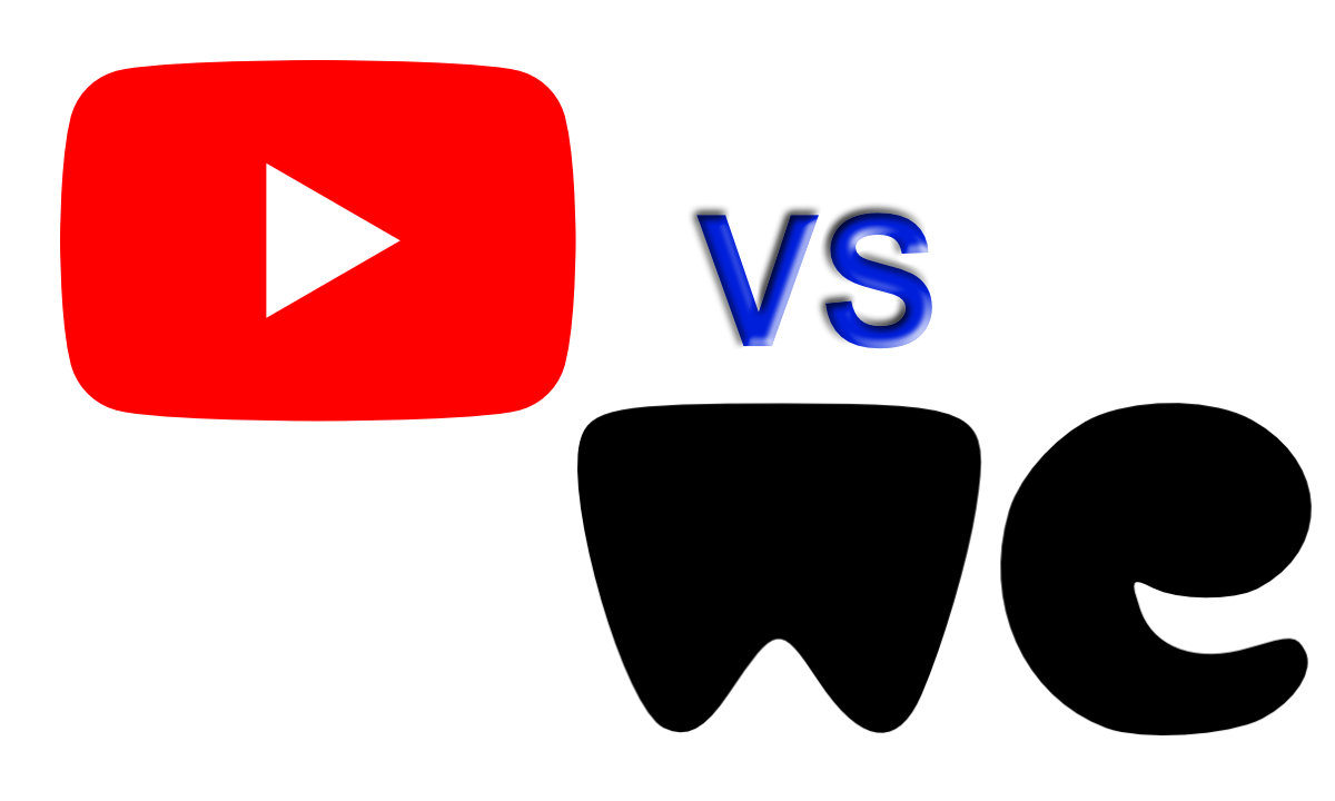 YouTube Logo y We Transfer logo